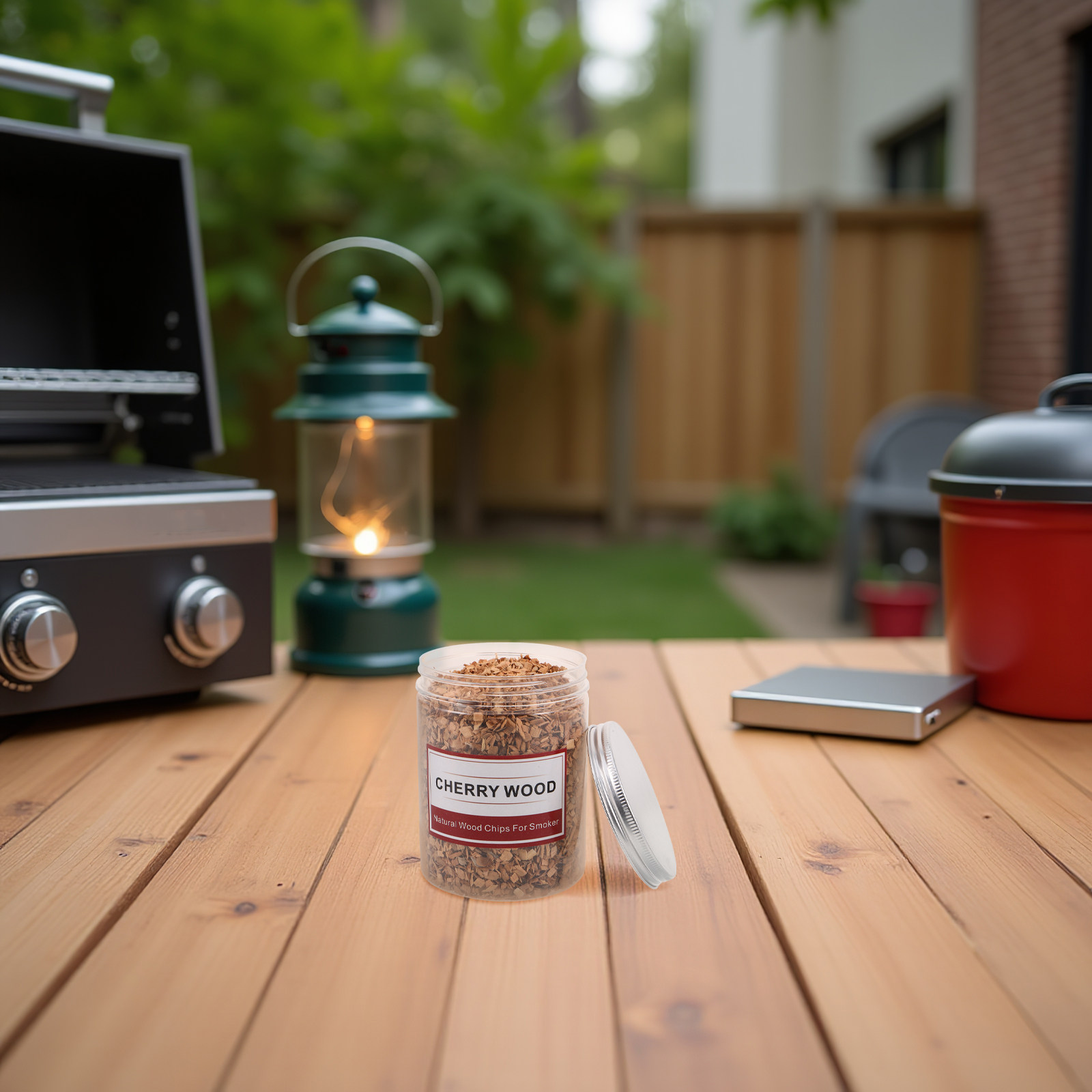 Smoker Box Wood Chip - علبة واحدة من رقائق التفاح للتدخين،