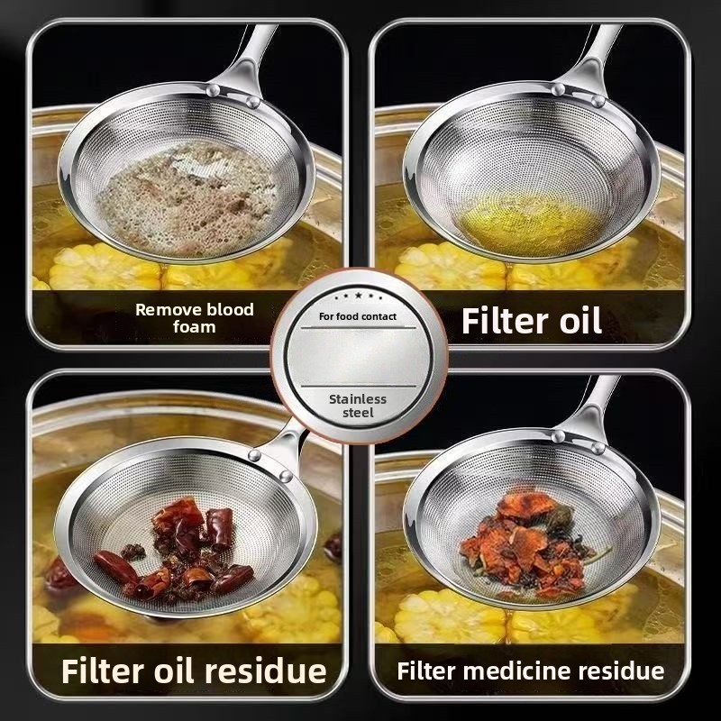 ملعقة مطبخ من الفولاذ المقاوم  - مراجعة Home Cooking Oil Filter وسعره