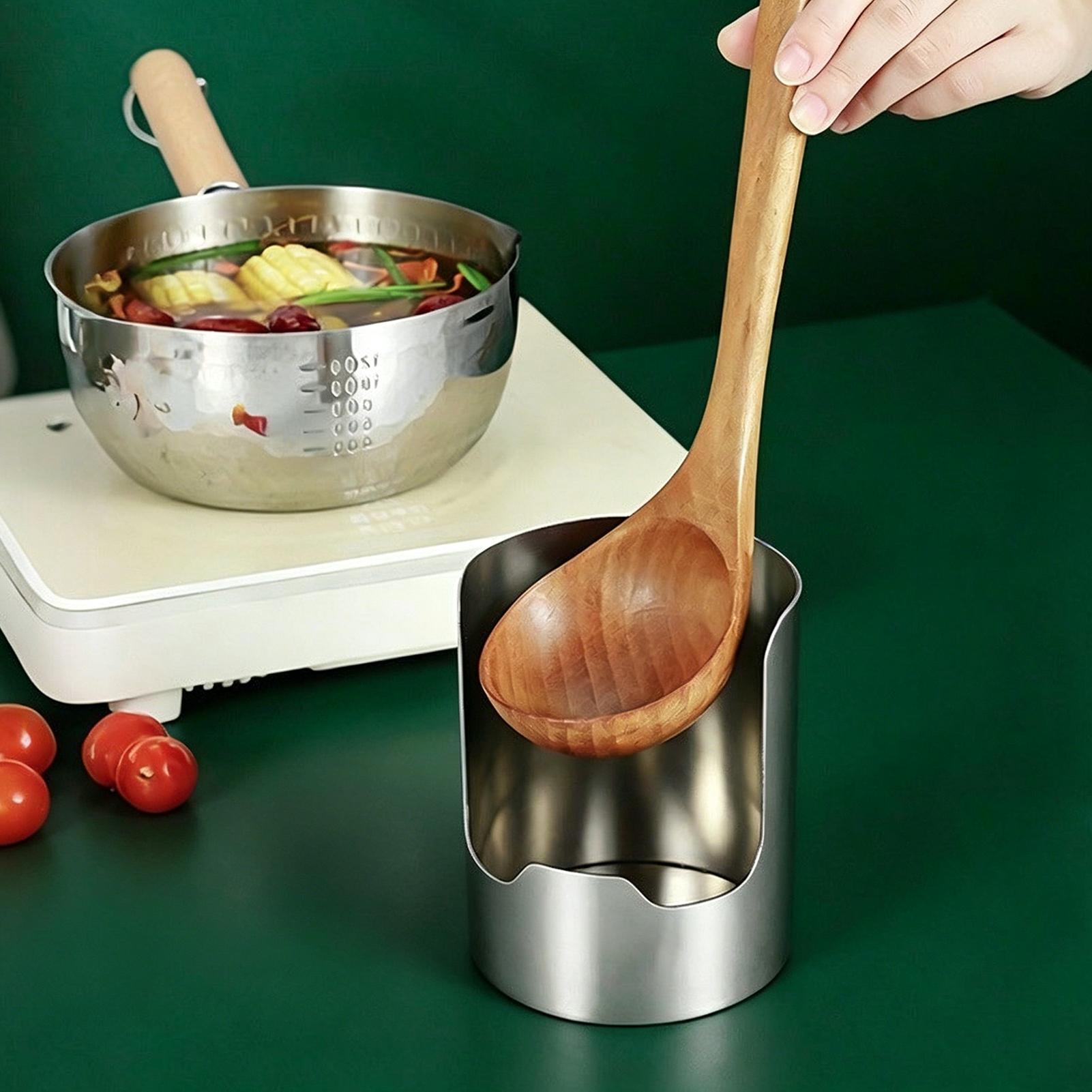 حامل ملاعق من الفولاذ المقاوم  - مراجعة Home Cooking Meals وسعره