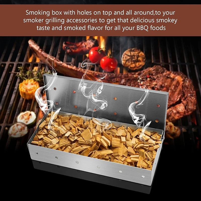 صندوق تدخين من الفولاذ المقاوم - مراجعة Smoker Box Wood Chip وسعره