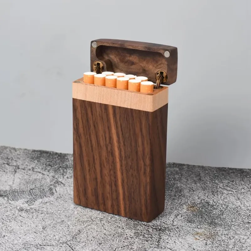 علبة سجائر خشبية محمولة عالية  - مراجعة Smoker Box Wood Chip وسعره