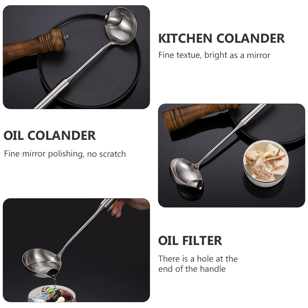 ملعقة تصفية الزيت من الفولاذ ا - مراجعة Home Cooking Oil Filter وسعره